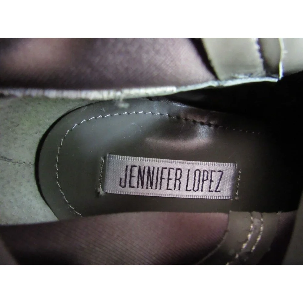 Jennifer Lopez JLO JLLISETTE GREY Over the Knee Faux Suede Platform Boots 9M - Picture 10 of 14